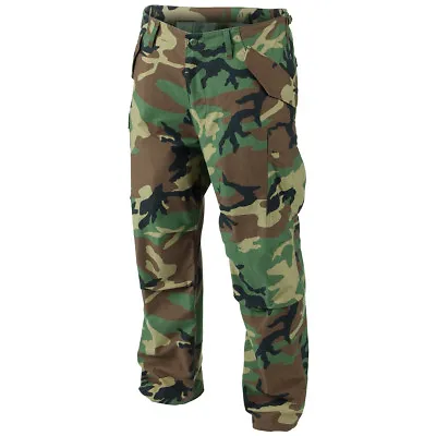 Helikon Genuine US M65 Combat Trousers Mens Army Military Pants Woodland Camo • $82.95