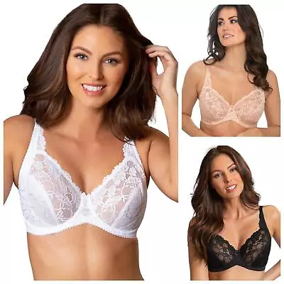 Charnos Rosalind Bra Full Cup Underwired Lace Womens Lingerie 116501 • £27