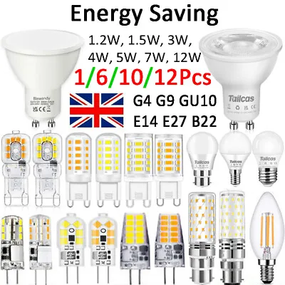 1-12x Energy Saving LED Capsule Light Bulbs Warm Cool White Replace Halogen Lamp • £12.95
