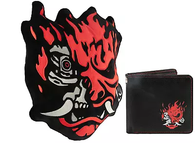 Cyberpunk 2077 Night Samurai Demon Bi-Fold Wallet AND Samurai Pillow By Jinx • $29.99