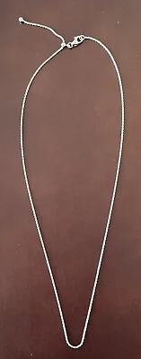 Veronese Italy 925 Silver Adjustable Length 24 Inch Rope Chain • $24