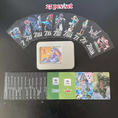 $19.75 • Buy 25 Pcs/set Zelda Breath Of The Wild Amiibo Coin Cards NFC Tag Switch BOTW