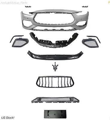 2014-2023 Maserati Ghibli Front Bumper Assembly Grille Upgrade Body Kit Complete • $1699.99