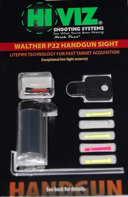 HIVIZ Sights Walther P22 Front Sight W/Interchangeable LitePipes-WAL2012 • $31.94