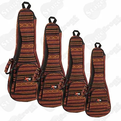 $42.95 • Buy Boho Series Ukulele Colourful Bohemian Gig Carry Bag – Select Size