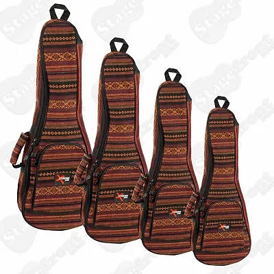 Boho Series Ukulele Colourful Bohemian Gig Carry Bag – Select Size • $43.95