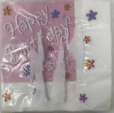 Vintage Happy Birthday From Barbie Heart Napkins 16ct PartyExpress • $10