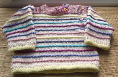 Hand Knitted Girls Jumper • £6.45