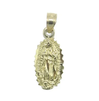 Virgen De Guadalupe Pendant 10k Yellow Gold - Guadalupe Charm 10k Yellow Gold • $133.86