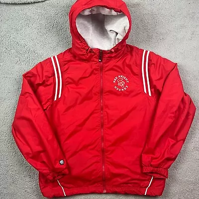 Vintage Benilde St Margaret Red Knight Hockey Jacket Red Coat MN School Size XL • $44.95