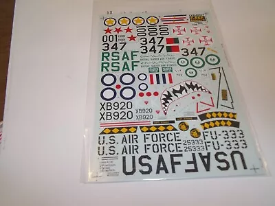 F-86f Sabres 1/48th Scale Decal Free Post On All Additional Decals • $5.34