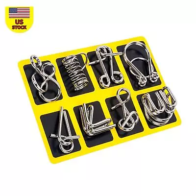 Metal Wire Puzzle IQ EQ Mind Brain Teaser Montessori Early Educational Toy • $11.89