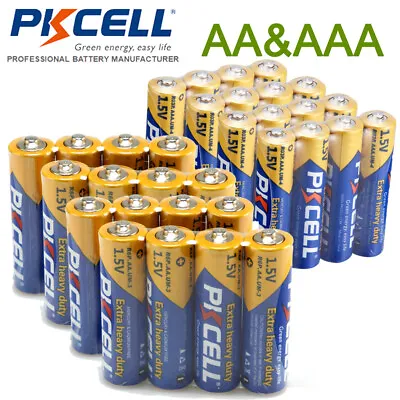 (Combo 40) AA AAA Batteries 1.5V 20x AAA R03P+ 20x AA R6P Zinc-Carbon For Clocks • $11.90