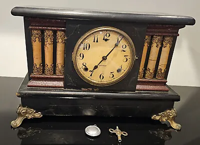 Antique 1918 Gilbert 8 Day Mantle Clock !HAS PROBLEMS READ DETAILS! • $236.05