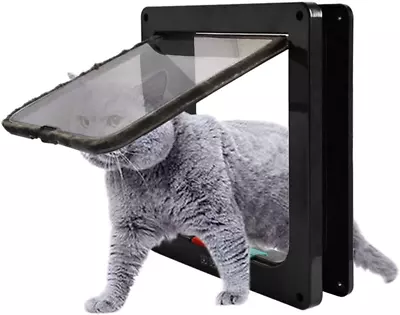 £23.79 • Buy Large Cat Flap 4-Way Locking Magnetic Latch Cat Dog Flap Cat Doors For Interior 
