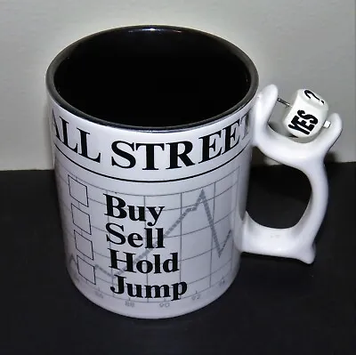 Dept. 56 Wall Street Stock Market Spinner Dice Buy Sell Hold Jump Coffee Mug • $14.99