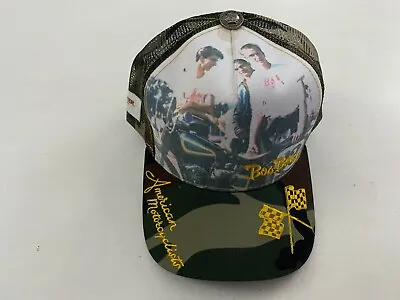 New Vintage Boz Bros Cycle Center Adjustable Trucker Hat One Size Multicolor • $24.99