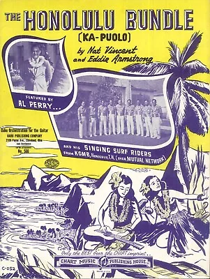 The Honolulu Bundle Sheet Music Hawaiian Guitar 1941 Vincent Armstrong Oahu • $13.50