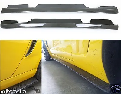 2005-2013 Chevrolet Corvette C6 Carbon Fiber Add-on Side Skirt Zr1 Style • $461.99