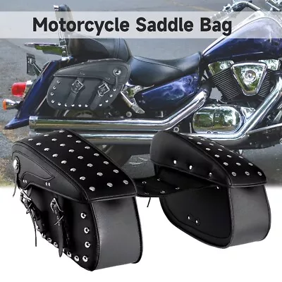 Motorcycle Side Saddlebags Saddle Bags  For Suzuki Boulevard M109R M50 M90 M95 • $119.99