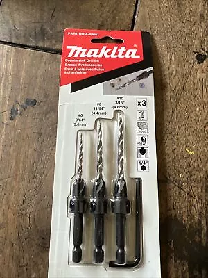 Makita 3 Pc. Countersink Set With Hex Wrench • $25