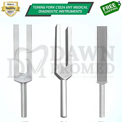 AMT 1024 Hz Medical-Grade Tuning Fork With Fixed Weights Non-Magnetic German Gr • $6.98