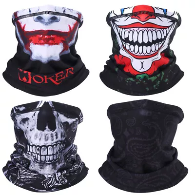 Neck Gaiter Half Face Mask Skull Windproof Bike Motorcycle Racing • $3.99