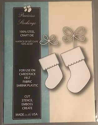 MEMORY BOX 98731  Precious Stockings   100% Steel Craft Die 1.2 X 2.9 1.6 X 3.6 • $11.50