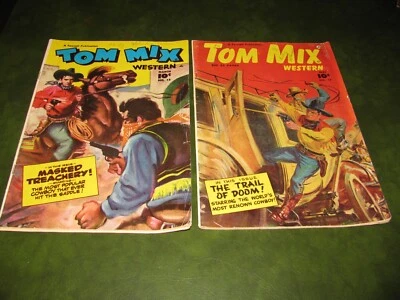 $9.99 • Buy Tom Mix Western 15 And 17  Lot Of 2 Golden Age Fawcett Comic Books VG/F 1949