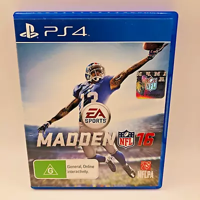 Madden NFL 16 | EA Sports | PS4 Sony Playstation 4 Game Football  • $8