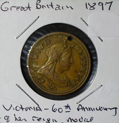 Great Britain 1897 Queen Victoria 60th Anniversary Of Reign Medal • $11.50