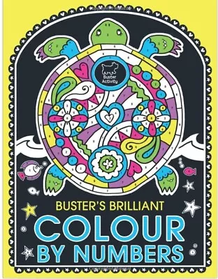 Colour By Numbers Book Training Meditation Anti-Stress Creative Gift Kids Fun • £8.99