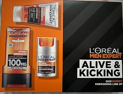 L'oreal Men Expert Alive & Kicking Gift Set New And Unopened • £10