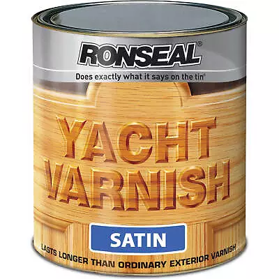 £88.95 • Buy Ronseal Exterior Yacht Varnish Satin 2.5l