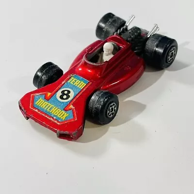 1973 MATCHBOX LESNEY SUPERFAST No.24 TEAM MATCHBOX RACER Red Diecast Car • $5.99