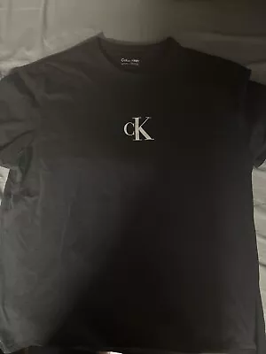 Calvin Klein Reflective Monogram Logo Crewneck T-Shirt 2XL Fits Like XL • $20