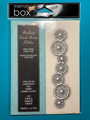 Memory Box Die 98940 Brilliant Circle Border Outline • $11.99