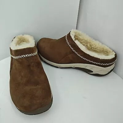 Merrell Encore Ice 4 Womens Size 9 Slip On Suede Fur Lined Clogs • $39