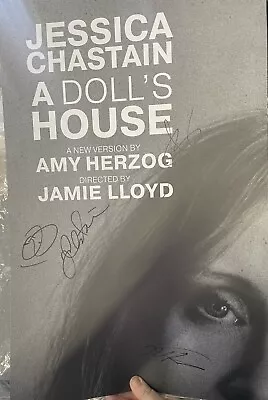 $175 • Buy PROOF A Dolls House Cast Signed Broadway Poster Jessica Chastain