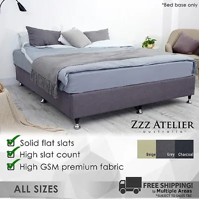 $249 • Buy New Queen Double King Single Ensemble Mattress Bed Base Solid Slat Frame Support