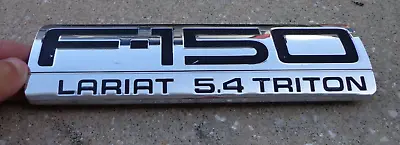 Ford F-150 Lariat 5.4 Triton Emblem Badge Decal Logo Fender F150 OEM Genuine • $15.99