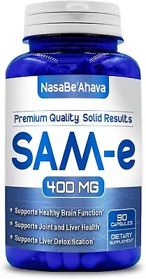 NASA Beahava Pure SAM-e 400mg Supplement - 90 Capsules Sam-e (S-Adenosyl Methion • $24