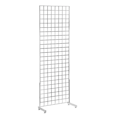 6ft Grid Mesh Panel Display Retail Shopfitting With Pair Of L-Legs • £61.99