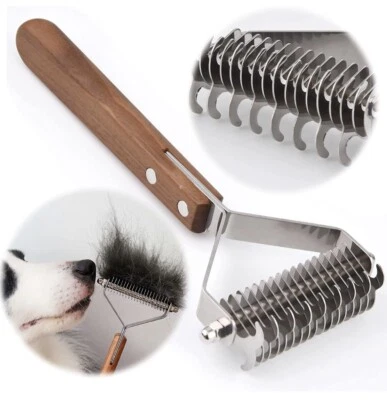 £13.95 • Buy HOP House Of Paws 9 + 17 Blade Grooming Comb Undercoat Rake Wooden Handle UK