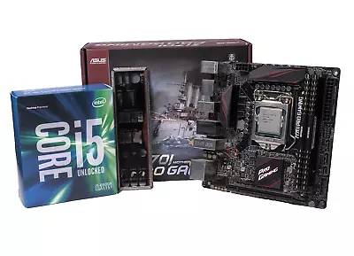 ASUS Z170I Pro Gaming Motherboard With CPU I5 6600K DDR4 Intel Mini ITX • $139.99