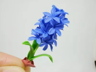 1 Pc Miniature Hyacinth Flower Clay Dollhouse Handmade Decor 1:12 Scale • $1.96