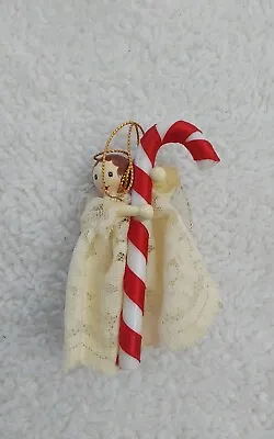 Vintage Avon Christmas Ornament Heavenly Angel Candy Cane Holiday Home Decor • $9.99