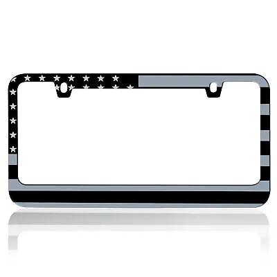 Heavy Duty Stainless-Steel Metal Matte American USA Flag License Plate Frame • $13.90