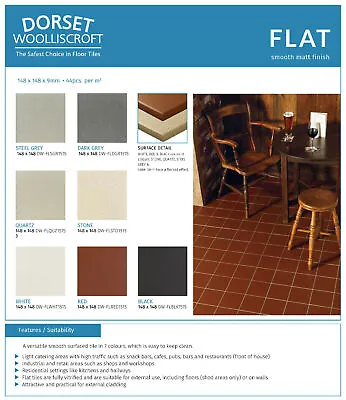 Dorset Woolliscroft Flat 148x148mm Floor And Wall Tiles • £4.95