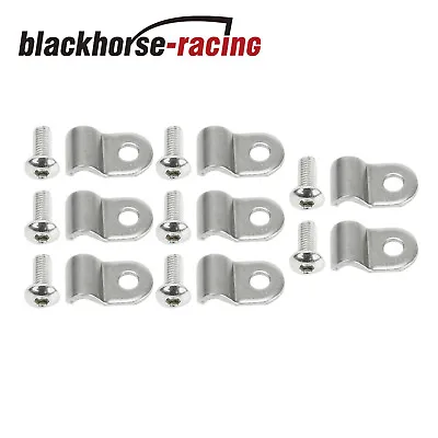 16pc 3/16  Stainless Steel Brake Line Clamps Clips & Screws Street Rod /Hot Rod • $8.99